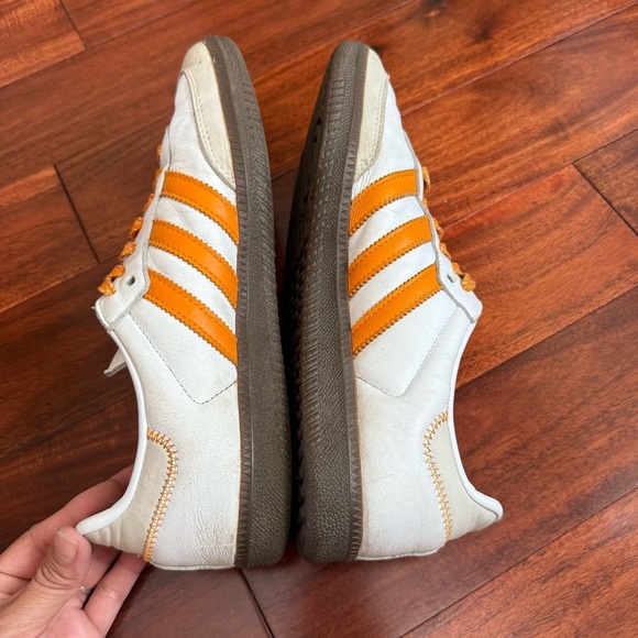 Adidas OG Samba White and Orange Sneakers - Picture 8 of 13